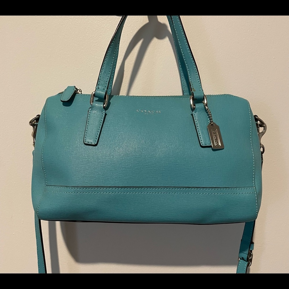 Coach leather crossbody tote